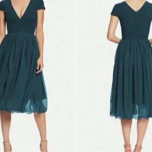 Dress the Population Corey Chiffon Fit & Flare Cocktail Dress Size: XS